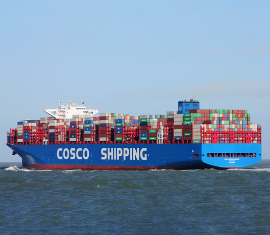 COSCO Shipping Universe. Source: Hannes Van Rijn.