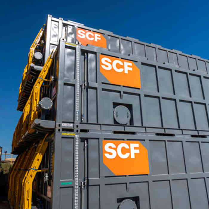 SCF Bulk Liquid Tank stack in depot