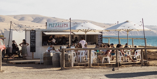 Pizzatecca transportable restaurant and bar. Source: glamadelaide.