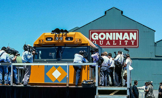 National Rail Corporation NR5 launch in Newcastle, NSW 1996. Source: John Kirk.