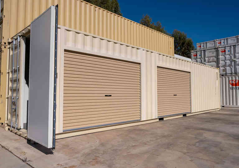 SCF 40ft high cube container with two roller doors and insulated end doors