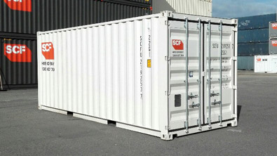 SCF container in depot