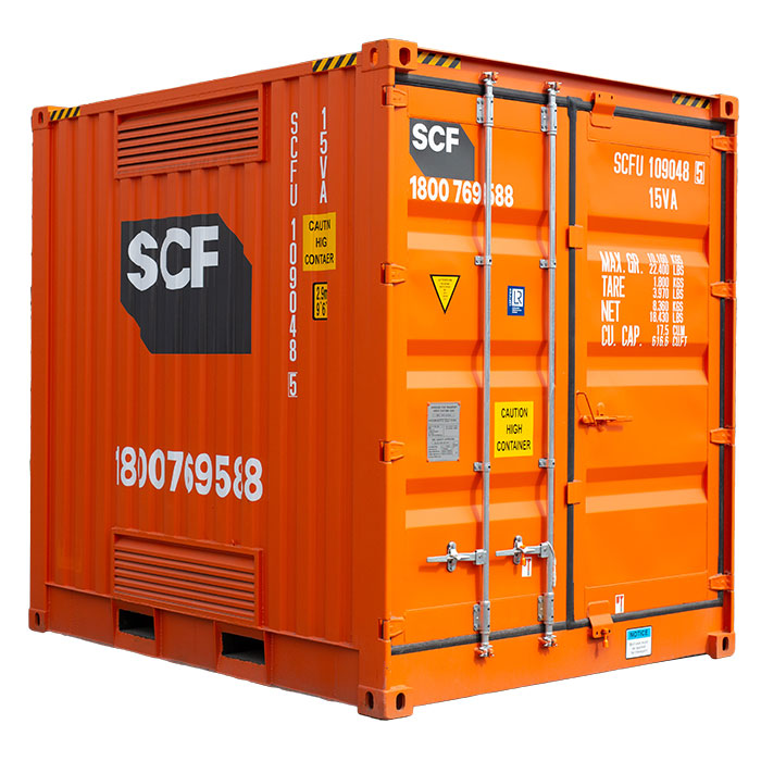 A 10ft DG container provides more room than a cupboard, but can still fit in space constrained locations.