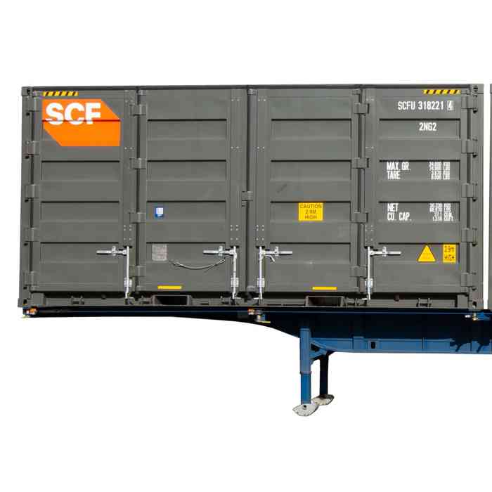 Container Skel Skel Trailer | Ultralow Profile - Up to 48ft | SCF