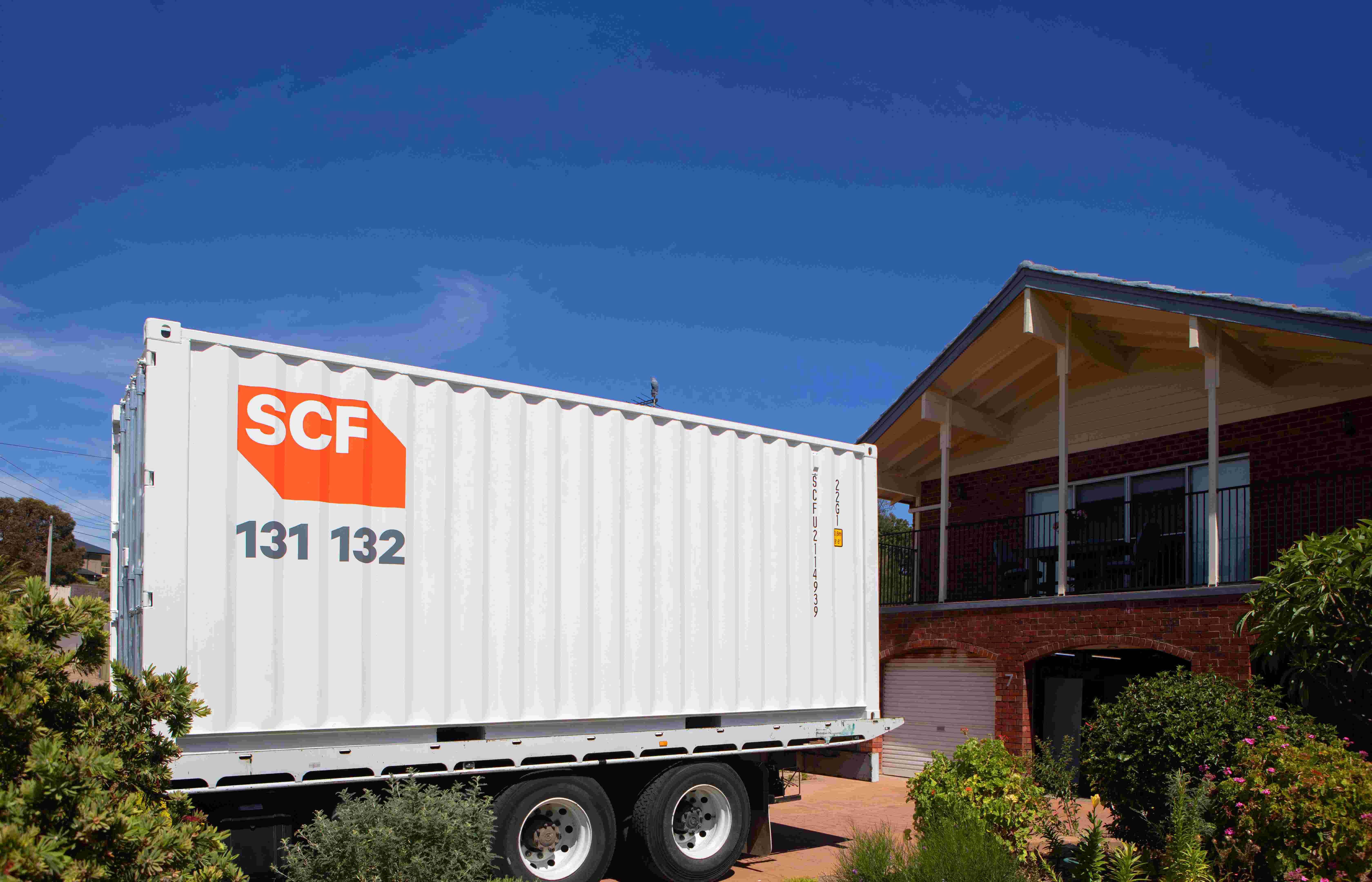SCF Containers Home Page 20Ft Driveway