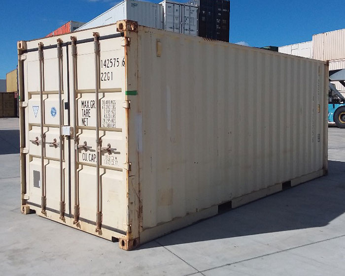 Older, very used shipping container