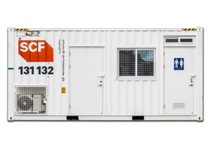 SCF Container Solutions - 20ft Crib Room with External Toilet