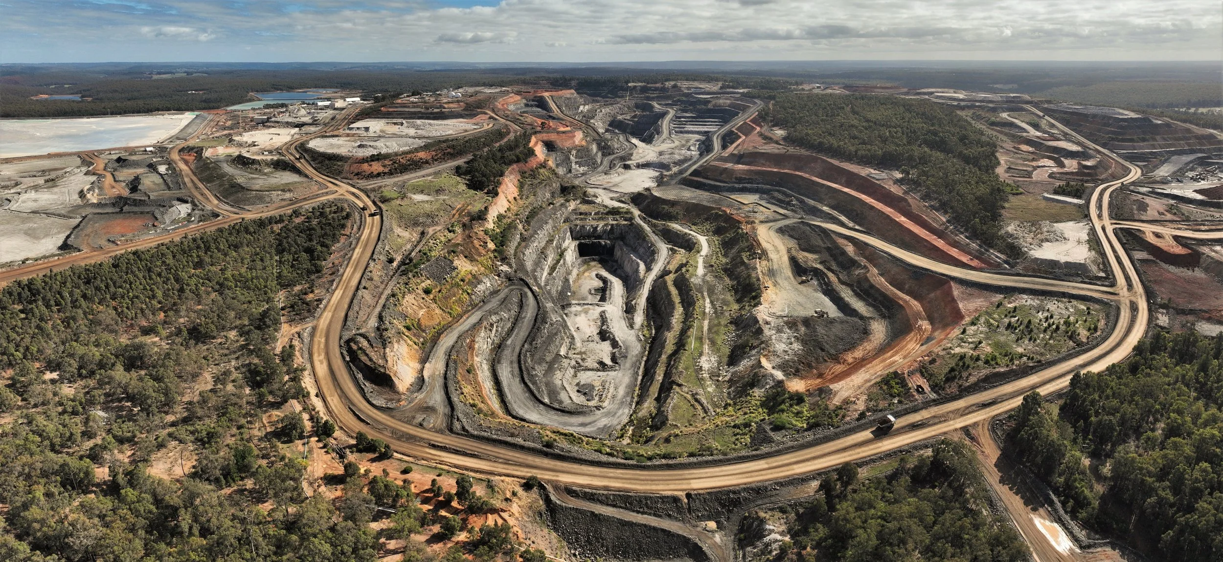 Greenbushes Lithium mine in Western Australia, operated by Talison Lithium.