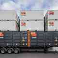 Two SCF 20ft Side Door Containers on an SCF Skel