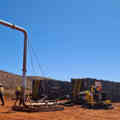 Water tanks on site